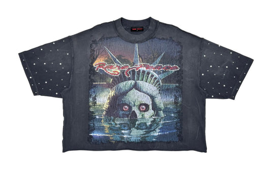 SOS The End Cropped Tshirt