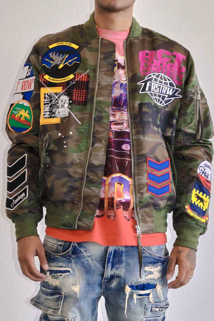 Multi Patch Camo Jacket
