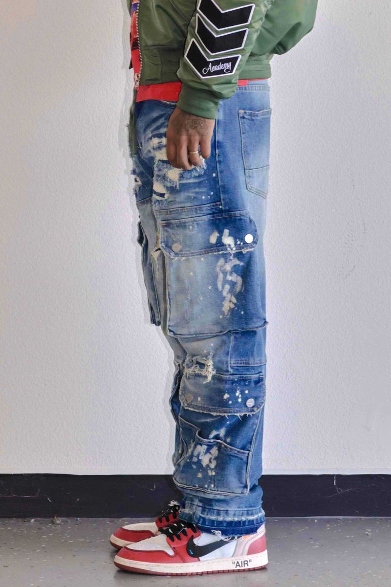 Utility Cargo Repair Denim