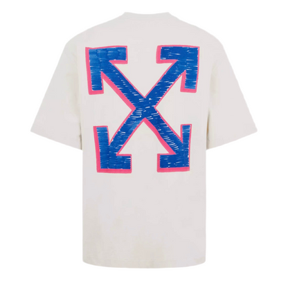 Off-White Sketch Arrow Tshirt Cream