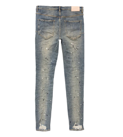 Purple Brand P002 Mid Indigo Destroy Paint Jean