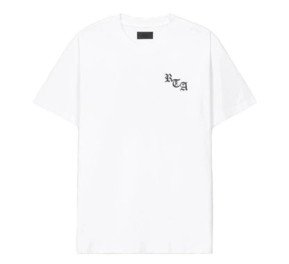 RTA Colin Oversized White Old English NY Tee