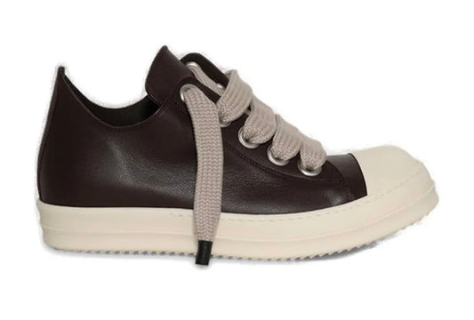 Rick Owens Jumbo Lace Leather Sneakers