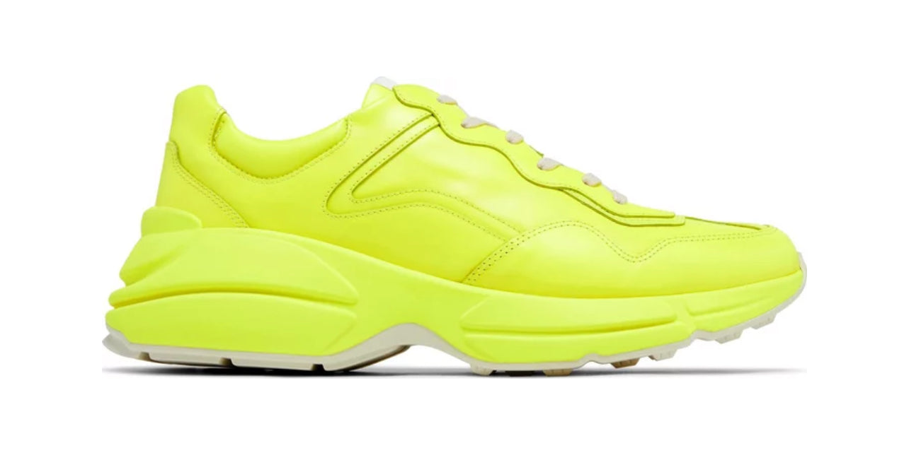 Gucci Rhyton Neon Yellow Sneakers