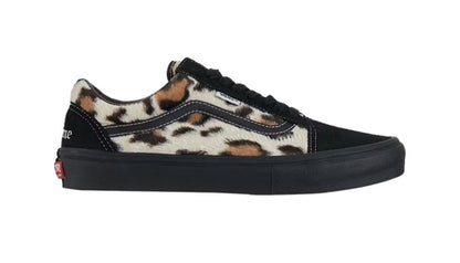 Supreme x Vans Leopard Old Skool Black