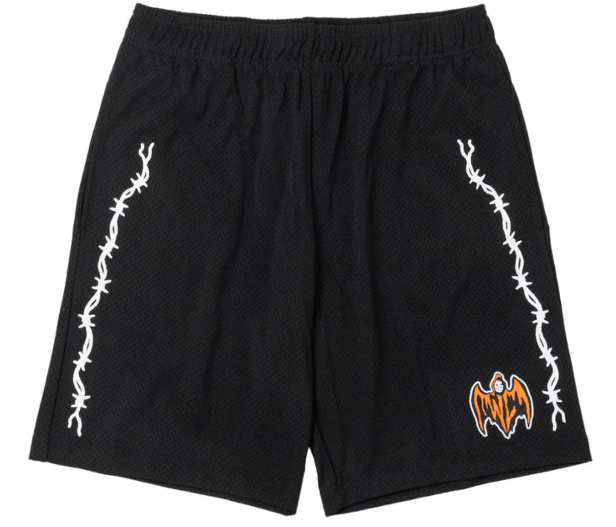 Warren Lotas Bat Reaper Mesh Shorts Black