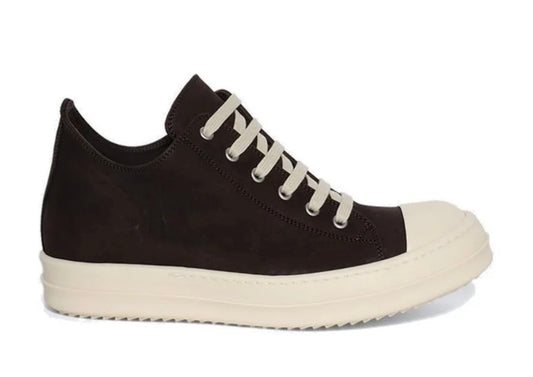 Rick Owens Hollywood Brown Milk Low Sneakers