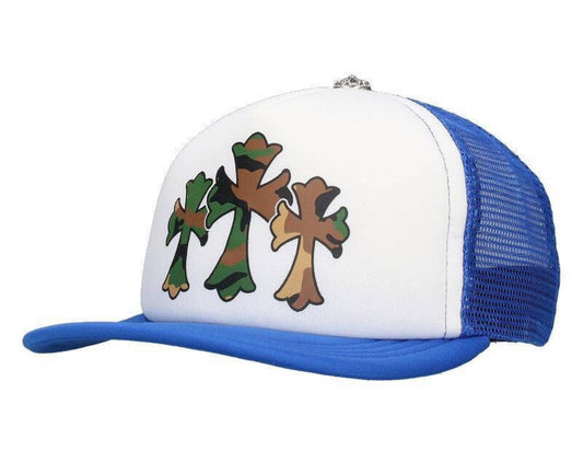 Chrome Hearts Multi Cross Trucker Hat