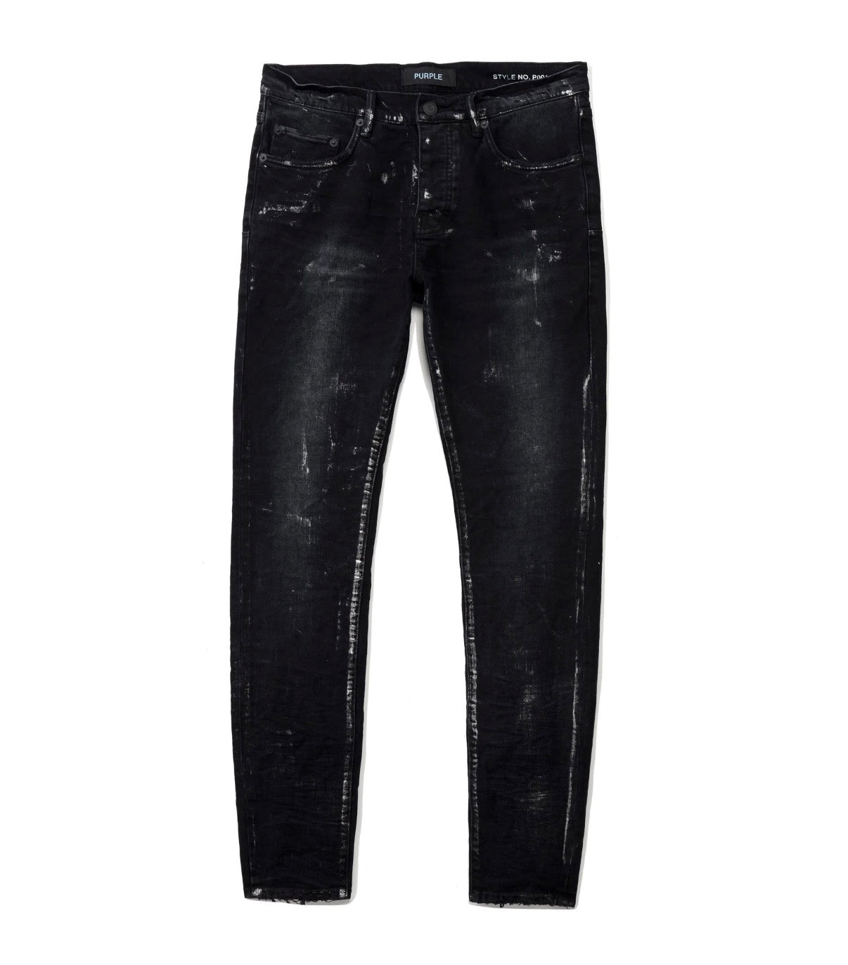 Purple Brand P001 Black Metallic Denim