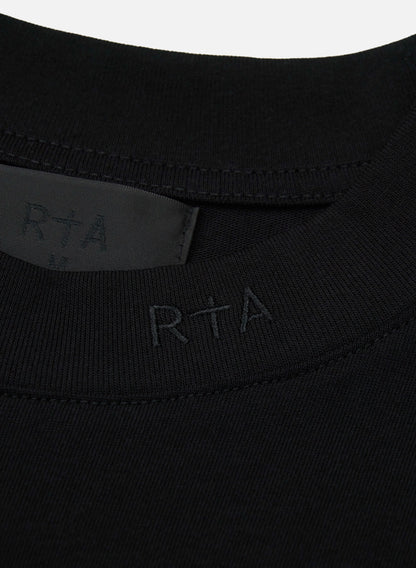 RTA Rico Black Collar Logo Tee