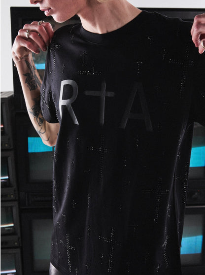 RTA Liam Black Crystals Tee