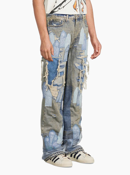 Who Decides War Patchwork Jeans