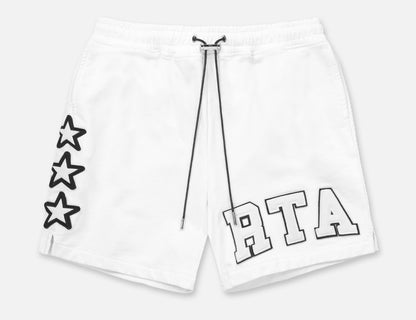 RTA Clyde College Logo White Sweatshorts