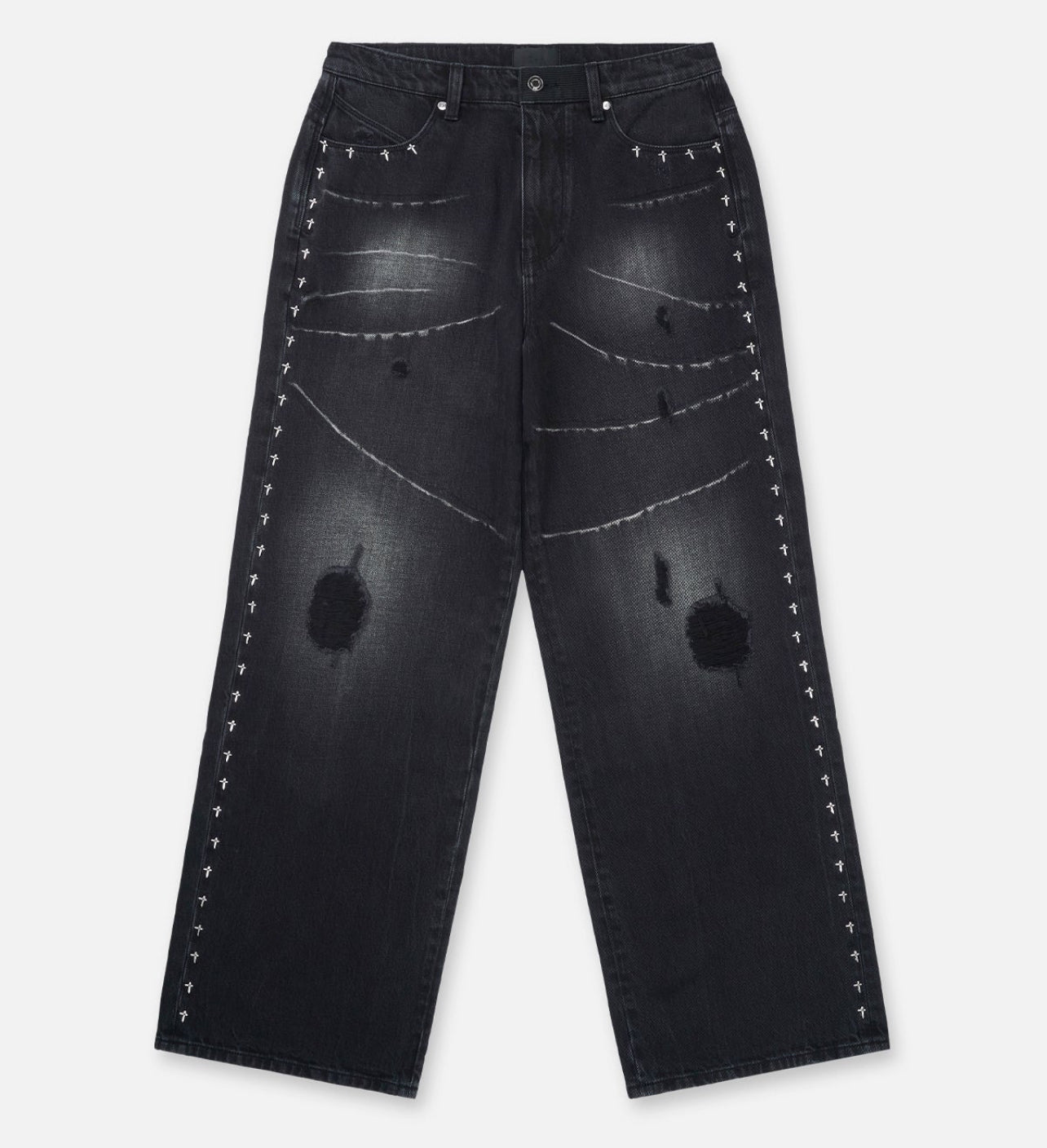 RTA Franco Smokestack Cross Denim Jean