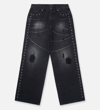RTA Franco Smokestack Cross Denim Jean