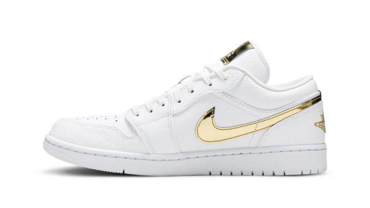 Jordan 1 Low White Metallic Gold CZ4776-100