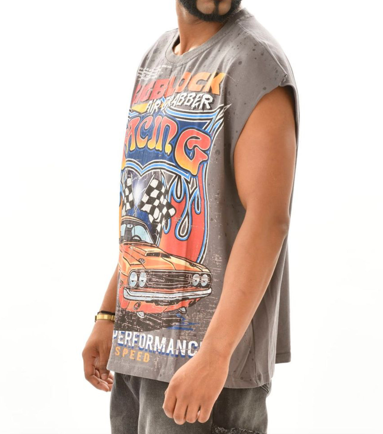 Racing Sleeveless Tee