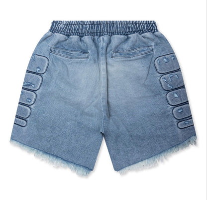 Satoshi Nakamoto Denim Moto Short