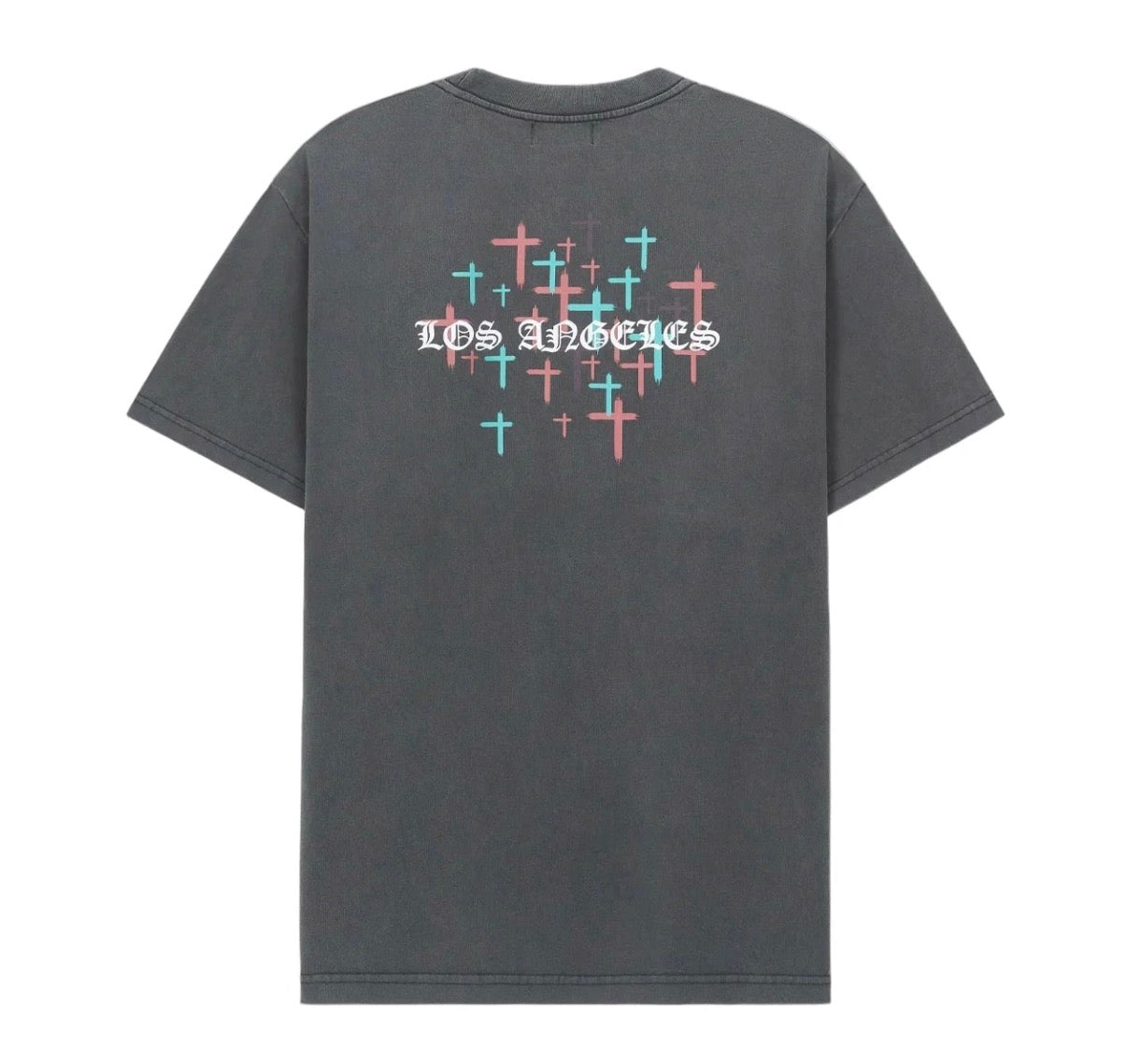 RTA Colin Oversized Vintage Old English LA Tee