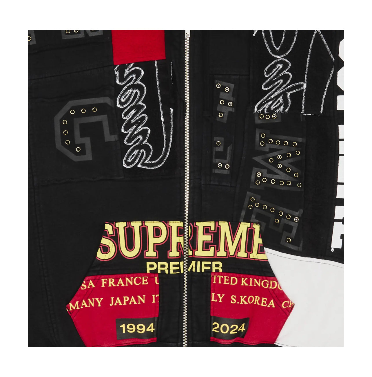 Supreme Patchwork Hoodie