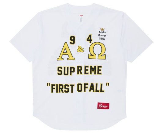 Supreme Alpha Omega Baseball Jersey