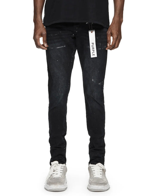 Purple Brand P001 Black Metallic Denim