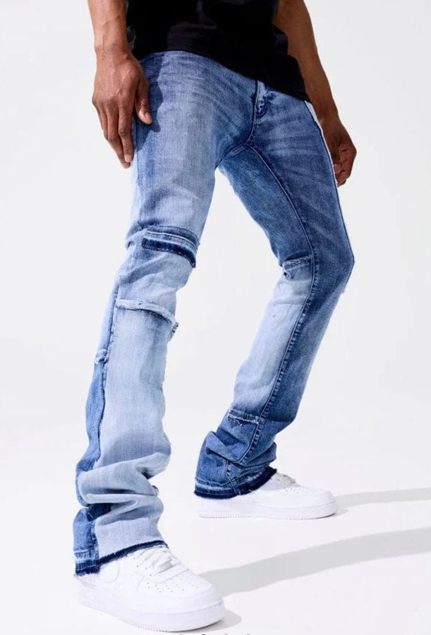 Martin Stacked Patchwork Jeans Ice