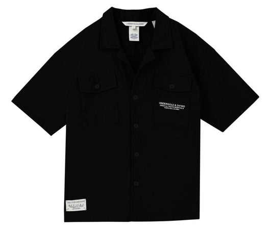 Riviera Heavyweight Short Sleeve Shirt Black