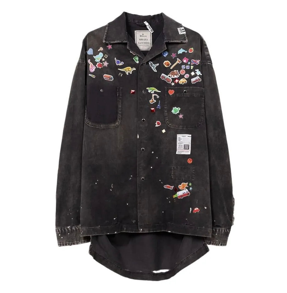 Maison Mihara Yasuhiro Sticker Shirt