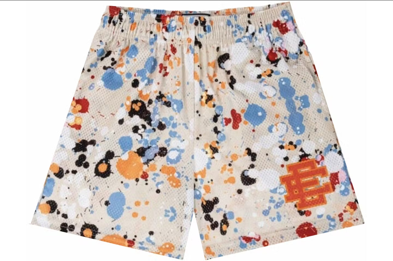 EE Basic Shorts Paint Splatter