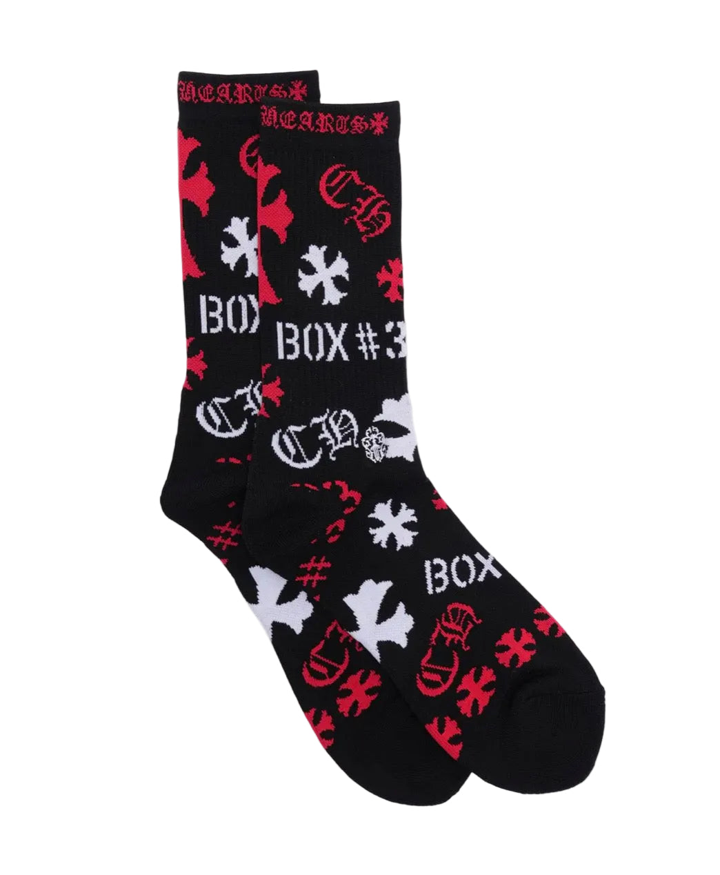 Chrome Hearts Stencil Socks Black