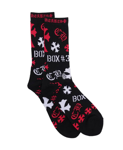 Chrome Hearts Stencil Socks Black