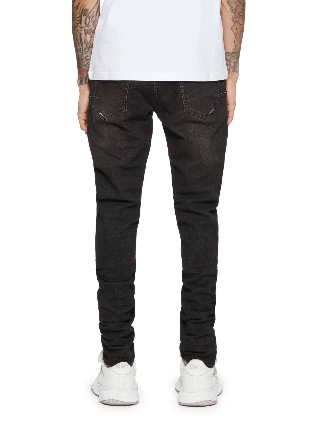 Purple Brand P001 Black Overspray Denim