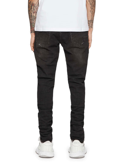 Purple Brand P001 Black Overspray Denim