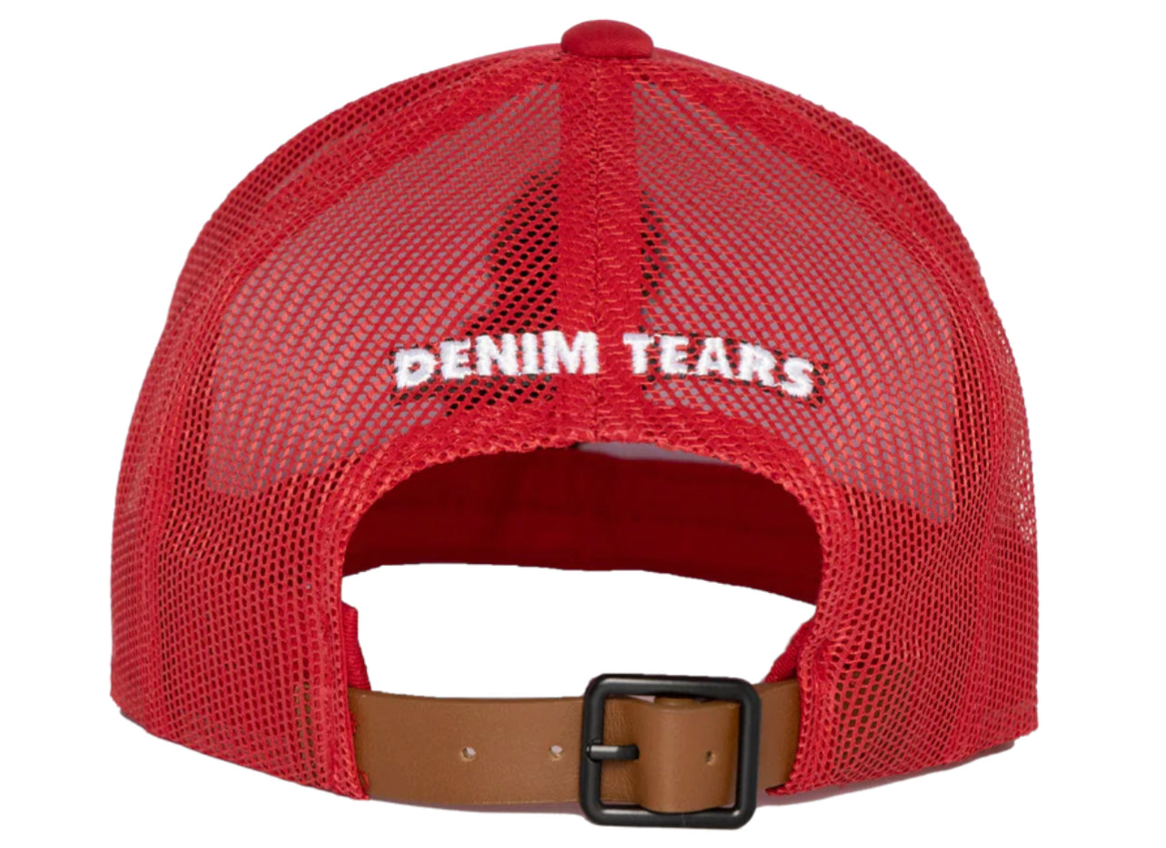 Denim Tears Crown Trucker Red Hat