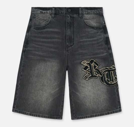 RTA Gustavo Charcoal Drift Shorts