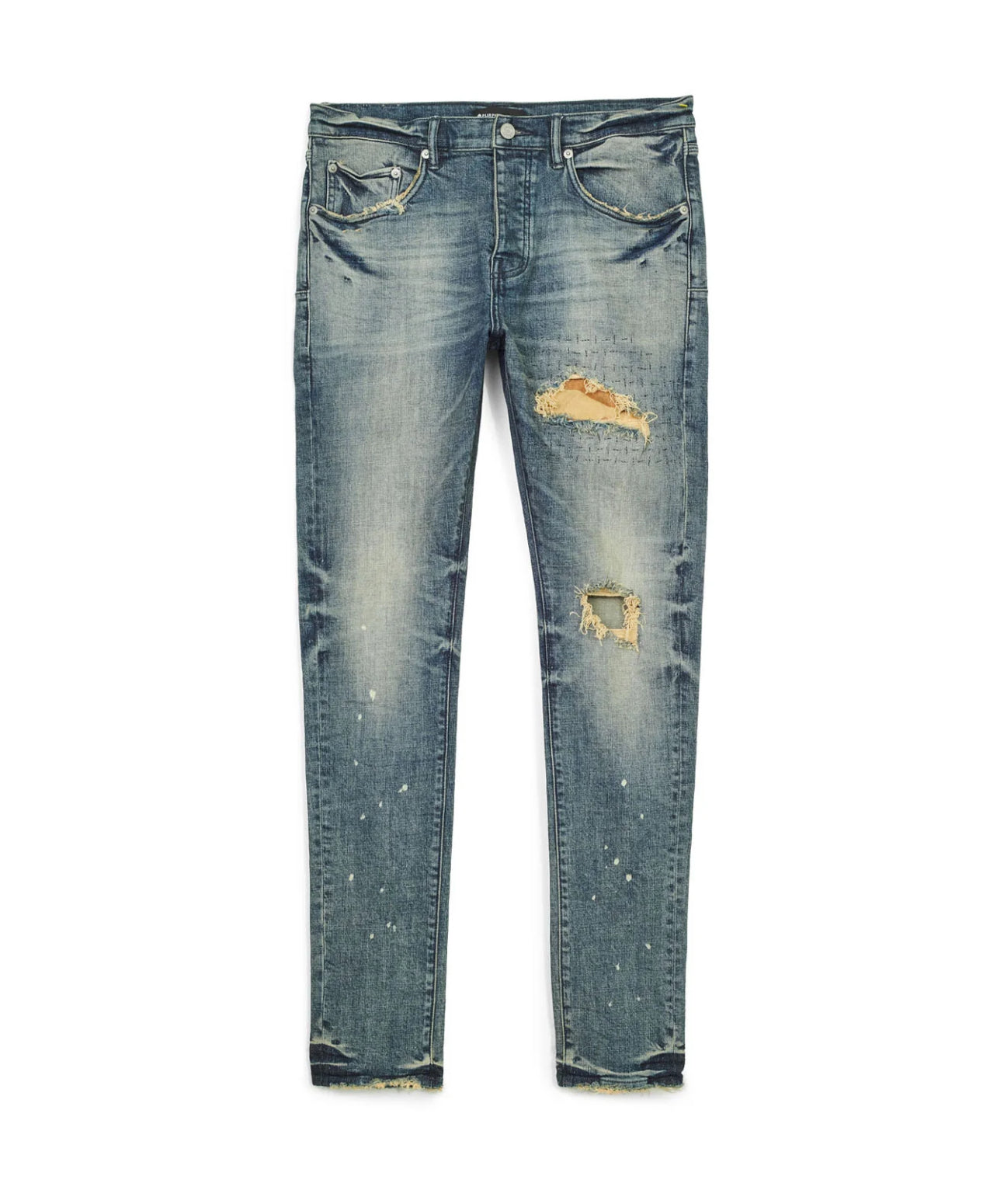 Purple Brand P001 Camo Patch Indigo Denim
