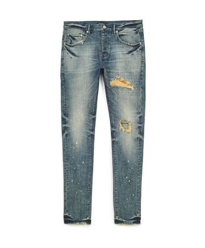 Purple Brand P001 Camo Patch Indigo Denim