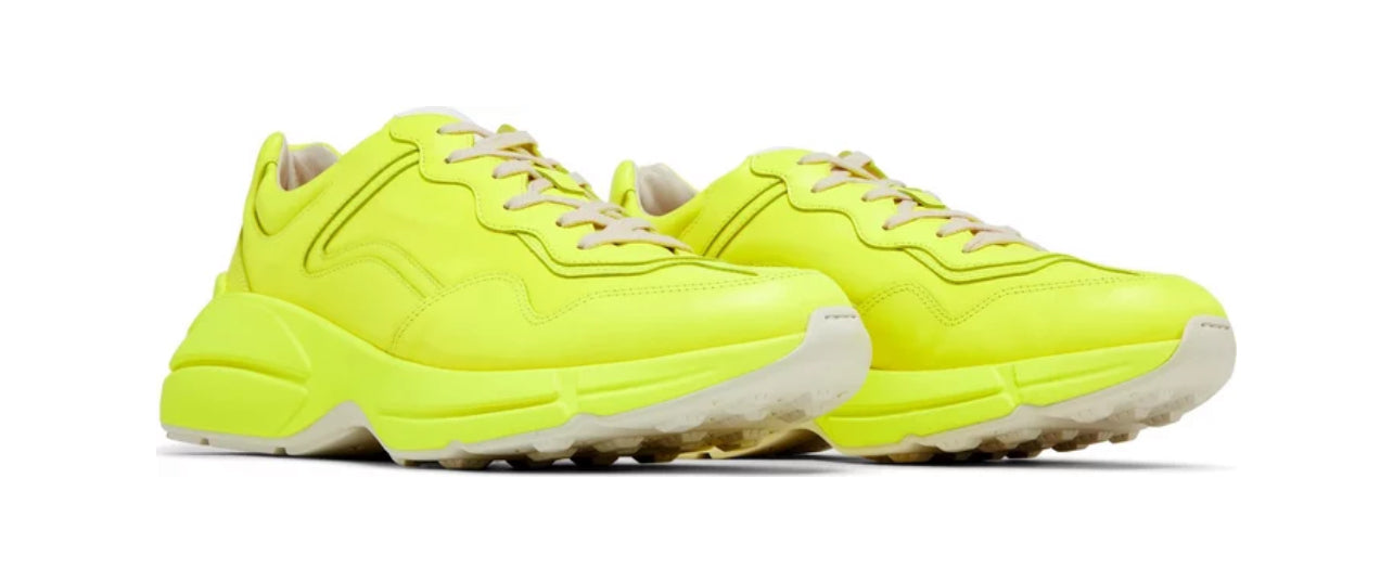 Gucci Rhyton Neon Yellow Sneakers