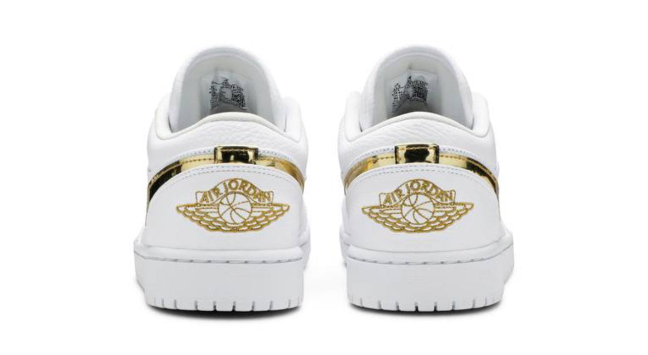 Jordan 1 Low White Metallic Gold CZ4776-100