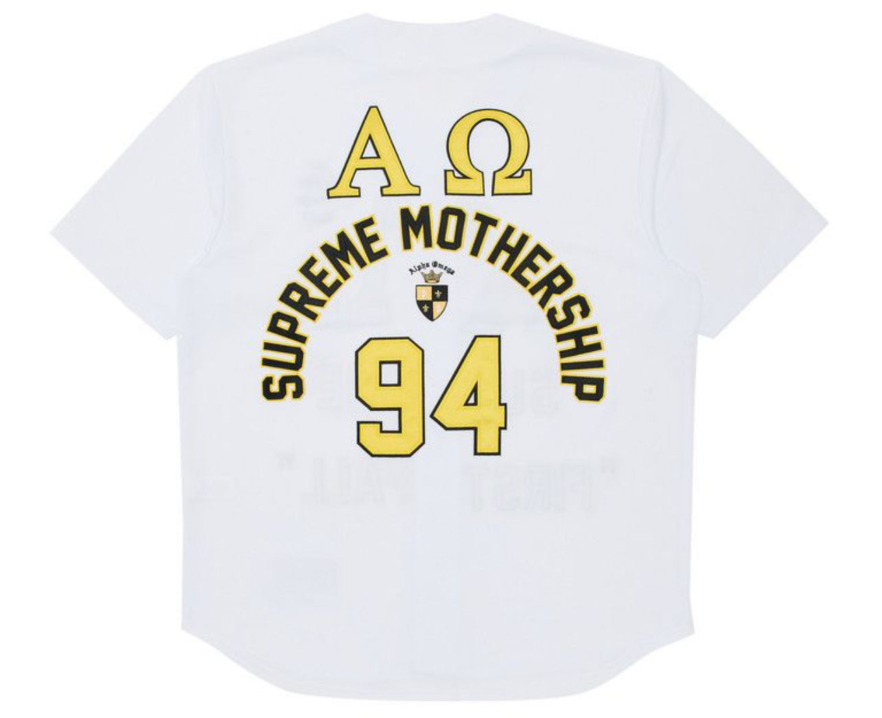 Supreme Alpha Omega Baseball Jersey