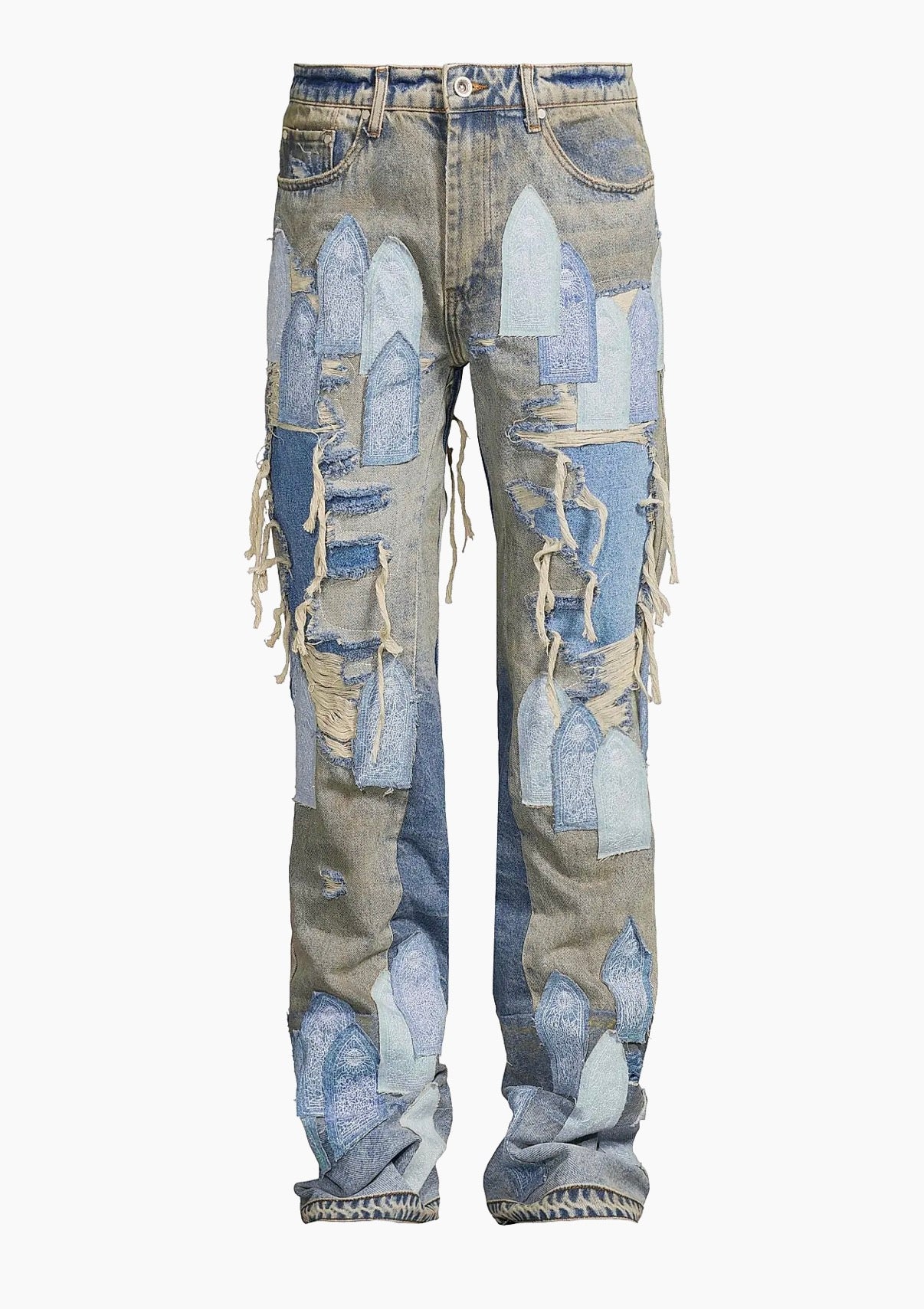 Who Decides War Patchwork Jeans