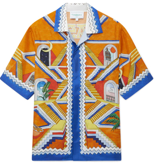 Casablanca Escalier Infini Silk Shirt