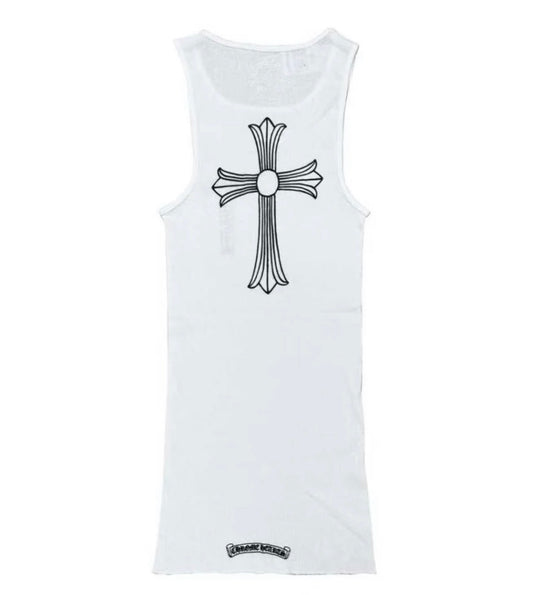 Chrome Hearts Cross Tank White