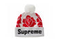 Supreme Rose Beanie White