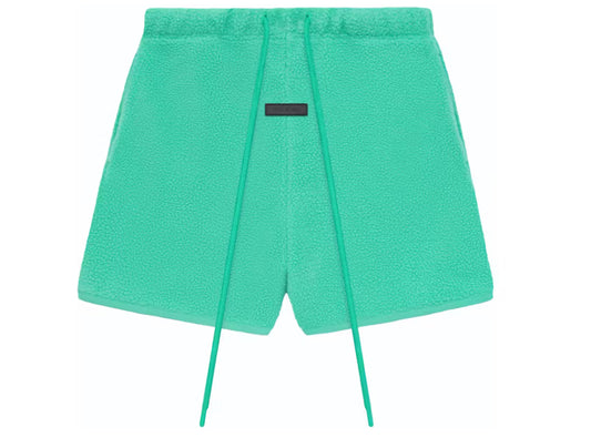 Essentials Cotton Fleece Shorts Mint