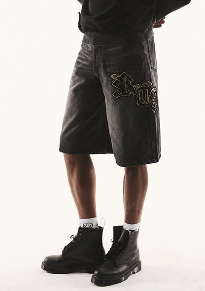 RTA Gustavo Charcoal Drift Shorts