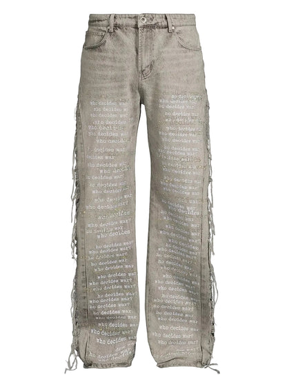 Who Decides War Scripture Jeans