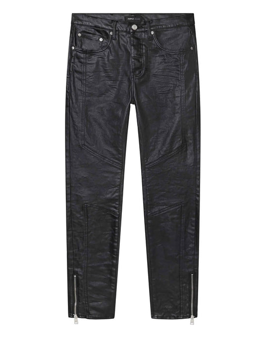 Purple Brand P001 Shiny Racer Jean Black