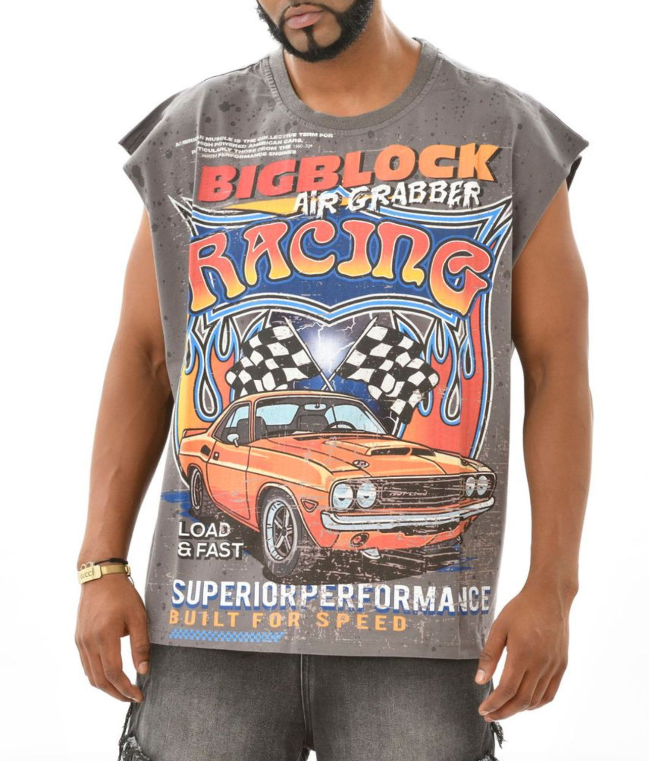 Racing Sleeveless Tee